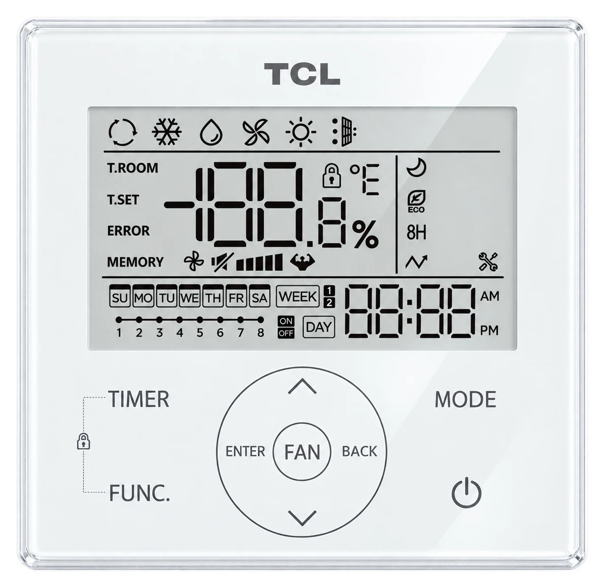 TCL Wired Controller for AHU  (with 15M / 50FT connection wire)